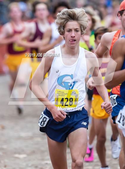 Thumbnail 2 in CIF State Cross Country Championships (Boys D1 Race) photogallery.