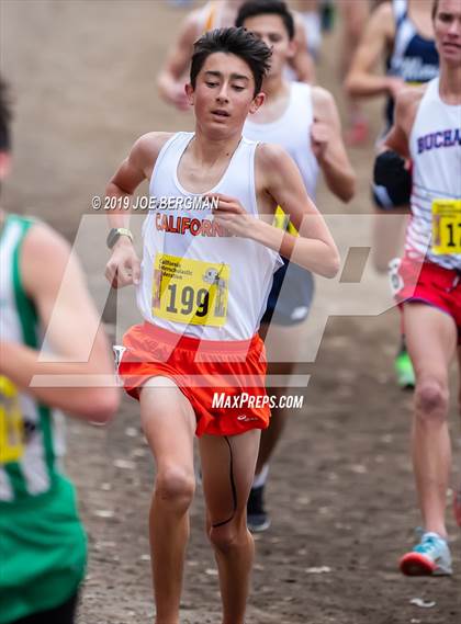 Thumbnail 1 in CIF State Cross Country Championships (Boys D1 Race) photogallery.