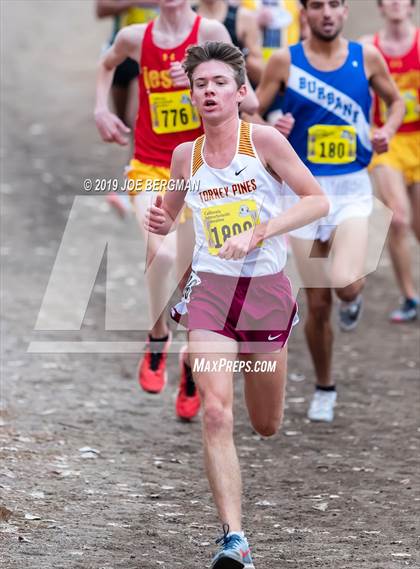 Thumbnail 1 in CIF State Cross Country Championships (Boys D1 Race) photogallery.