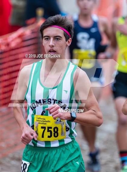 Thumbnail 1 in CIF State Cross Country Championships (Boys D1 Race) photogallery.