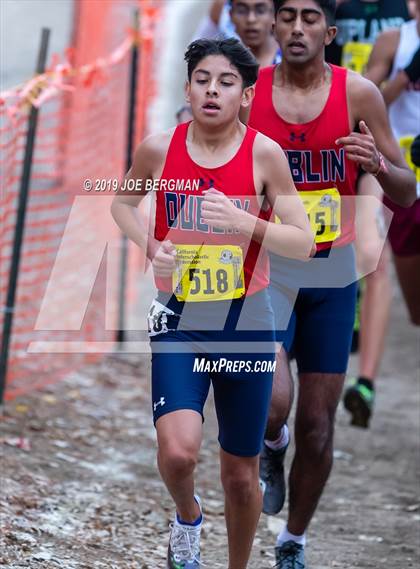 Thumbnail 1 in CIF State Cross Country Championships (Boys D1 Race) photogallery.