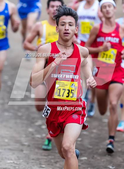 Thumbnail 1 in CIF State Cross Country Championships (Boys D1 Race) photogallery.