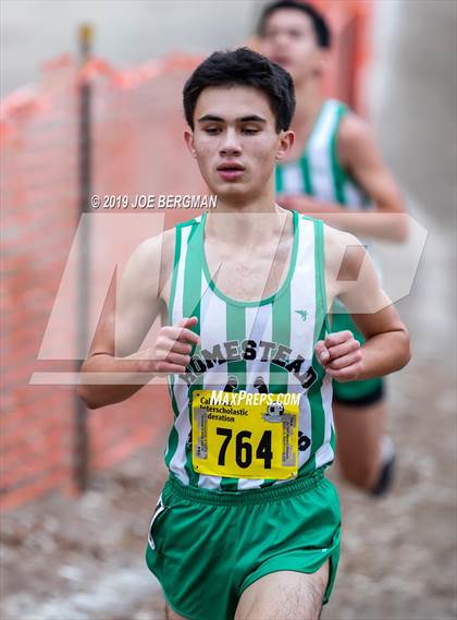 Thumbnail 1 in CIF State Cross Country Championships (Boys D1 Race) photogallery.
