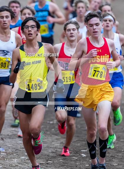 Thumbnail 2 in CIF State Cross Country Championships (Boys D1 Race) photogallery.