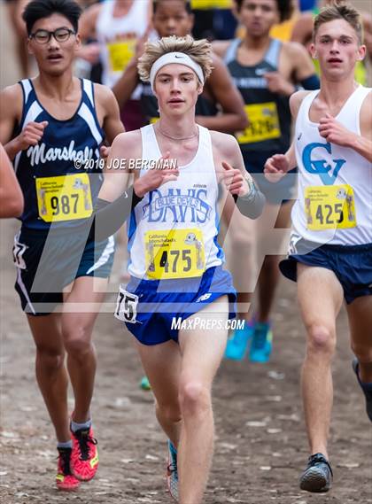 Thumbnail 3 in CIF State Cross Country Championships (Boys D1 Race) photogallery.