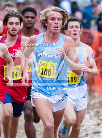 Thumbnail 2 in CIF State Cross Country Championships (Boys D1 Race) photogallery.