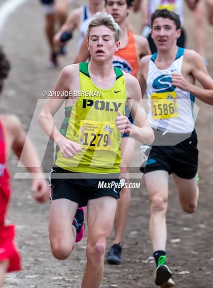 Thumbnail 2 in CIF State Cross Country Championships (Boys D1 Race) photogallery.