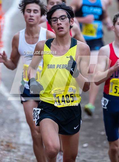 Thumbnail 2 in CIF State Cross Country Championships (Boys D1 Race) photogallery.