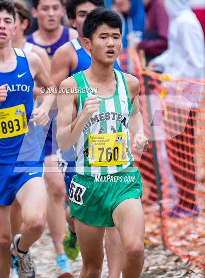 Thumbnail 3 in CIF State Cross Country Championships (Boys D1 Race) photogallery.