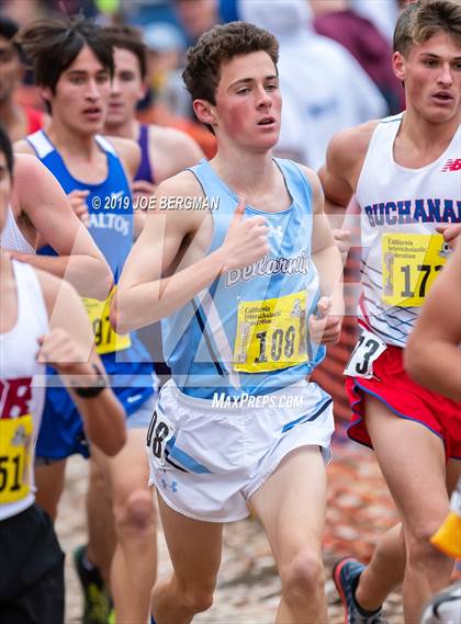 Thumbnail 1 in CIF State Cross Country Championships (Boys D1 Race) photogallery.