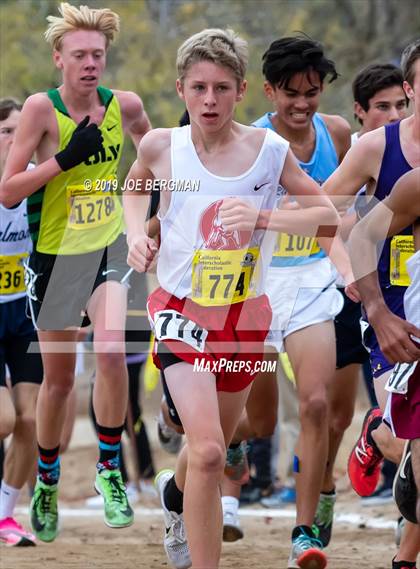 Thumbnail 3 in CIF State Cross Country Championships (Boys D1 Race) photogallery.