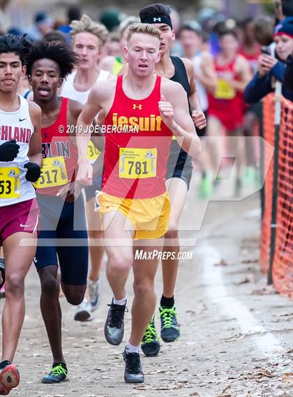 Thumbnail 1 in CIF State Cross Country Championships (Boys D1 Race) photogallery.