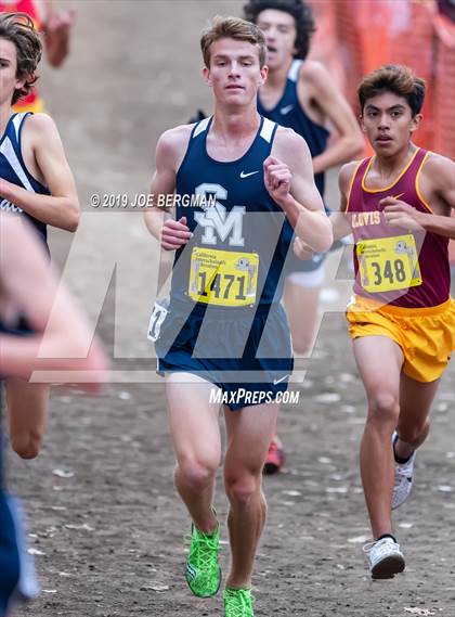 Thumbnail 2 in CIF State Cross Country Championships (Boys D1 Race) photogallery.