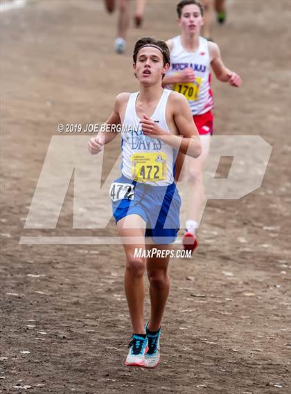 Thumbnail 1 in CIF State Cross Country Championships (Boys D1 Race) photogallery.