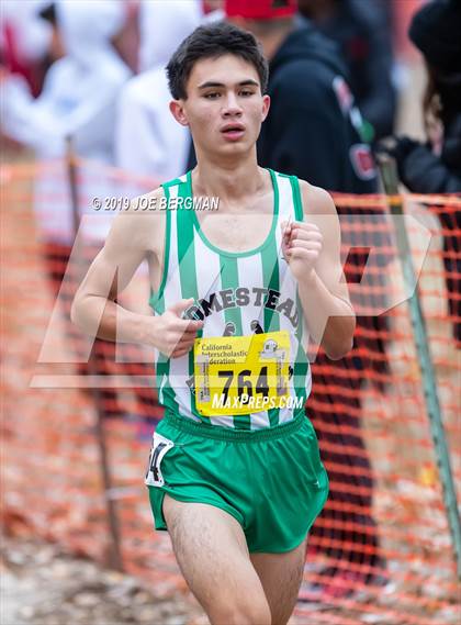 Thumbnail 1 in CIF State Cross Country Championships (Boys D1 Race) photogallery.