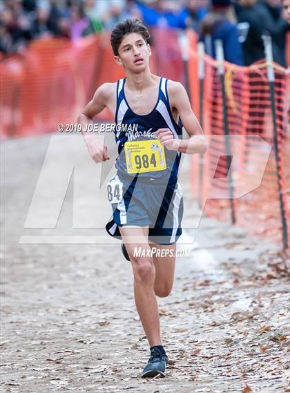 Thumbnail 2 in CIF State Cross Country Championships (Boys D1 Race) photogallery.