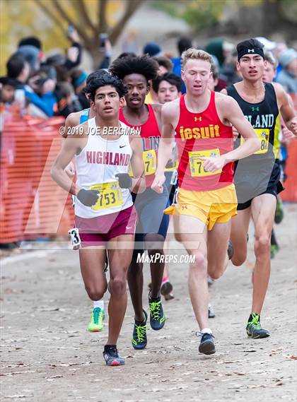 Thumbnail 3 in CIF State Cross Country Championships (Boys D1 Race) photogallery.
