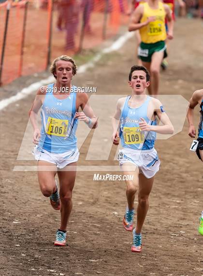 Thumbnail 2 in CIF State Cross Country Championships (Boys D1 Race) photogallery.