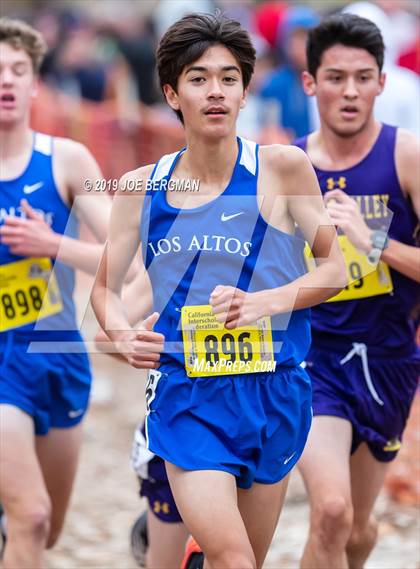 Thumbnail 2 in CIF State Cross Country Championships (Boys D1 Race) photogallery.