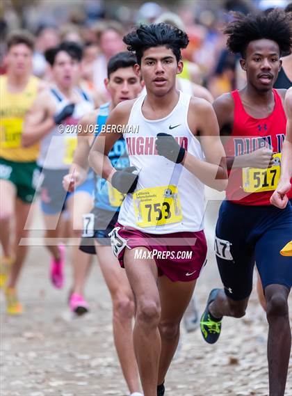 Thumbnail 2 in CIF State Cross Country Championships (Boys D1 Race) photogallery.