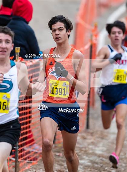 Thumbnail 2 in CIF State Cross Country Championships (Boys D1 Race) photogallery.