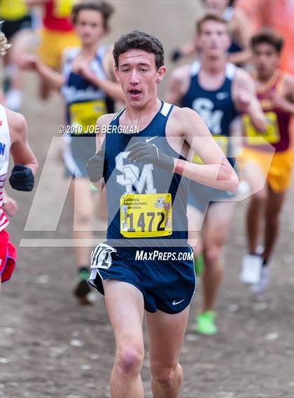 Thumbnail 2 in CIF State Cross Country Championships (Boys D1 Race) photogallery.