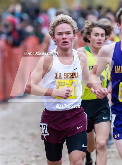 Thumbnail 1 in CIF State Cross Country Championships (Boys D1 Race) photogallery.