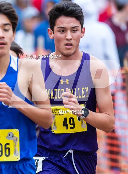 Thumbnail 1 in CIF State Cross Country Championships (Boys D1 Race) photogallery.