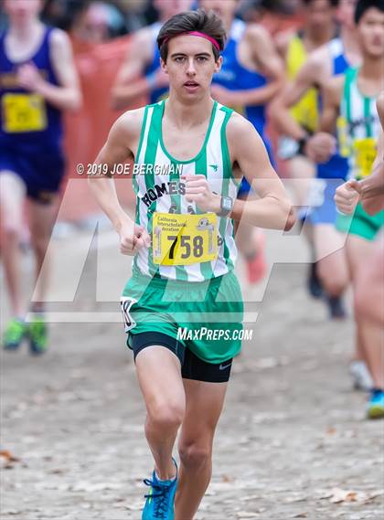 Thumbnail 2 in CIF State Cross Country Championships (Boys D1 Race) photogallery.