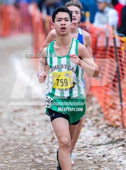 Thumbnail 3 in CIF State Cross Country Championships (Boys D1 Race) photogallery.