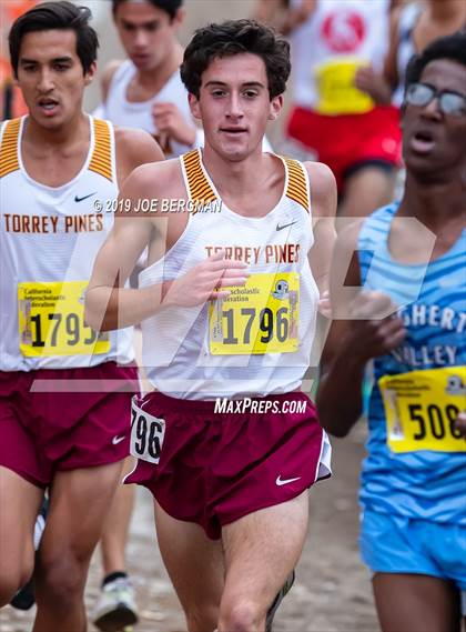 Thumbnail 1 in CIF State Cross Country Championships (Boys D1 Race) photogallery.