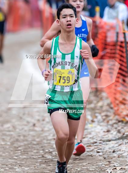 Thumbnail 2 in CIF State Cross Country Championships (Boys D1 Race) photogallery.