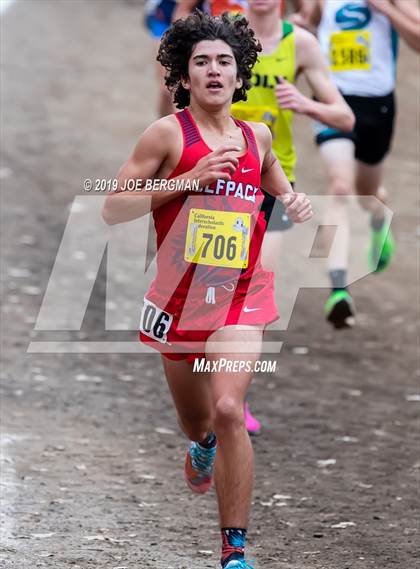 Thumbnail 2 in CIF State Cross Country Championships (Boys D1 Race) photogallery.