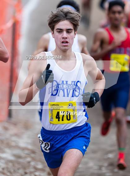 Thumbnail 1 in CIF State Cross Country Championships (Boys D1 Race) photogallery.