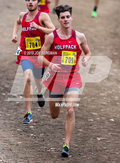 Thumbnail 1 in CIF State Cross Country Championships (Boys D1 Race) photogallery.