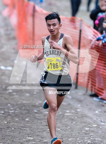 Thumbnail 2 in CIF State Cross Country Championships (Boys D1 Race) photogallery.