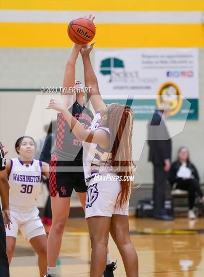 Thumbnail 3 in Indianapolis Cardinal Ritter vs. Indianapolis Washington (IHSAA 3A Sectional Semi-Final) photogallery.