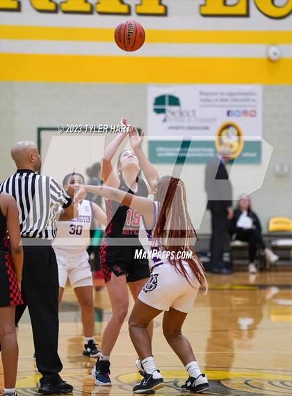 Thumbnail 1 in Indianapolis Cardinal Ritter vs. Indianapolis Washington (IHSAA 3A Sectional Semi-Final) photogallery.