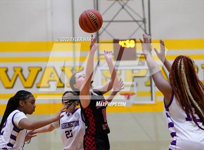 Thumbnail 2 in Indianapolis Cardinal Ritter vs. Indianapolis Washington (IHSAA 3A Sectional Semi-Final) photogallery.