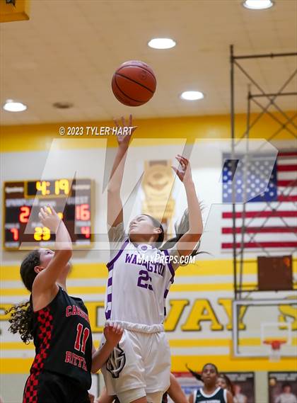 Thumbnail 1 in Indianapolis Cardinal Ritter vs. Indianapolis Washington (IHSAA 3A Sectional Semi-Final) photogallery.