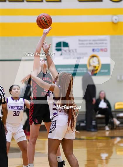 Thumbnail 2 in Indianapolis Cardinal Ritter vs. Indianapolis Washington (IHSAA 3A Sectional Semi-Final) photogallery.