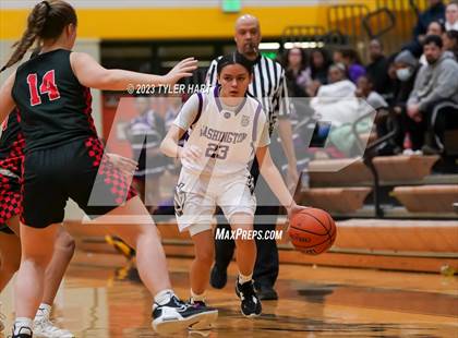 Thumbnail 1 in Indianapolis Cardinal Ritter vs. Indianapolis Washington (IHSAA 3A Sectional Semi-Final) photogallery.