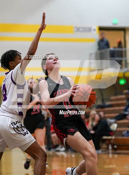 Thumbnail 1 in Indianapolis Cardinal Ritter vs. Indianapolis Washington (IHSAA 3A Sectional Semi-Final) photogallery.