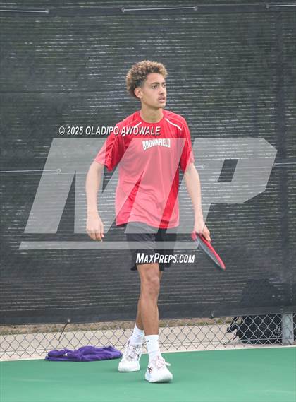 Thumbnail 3 in UIL 3A Boys Tennis (Round of Sixteen) photogallery.