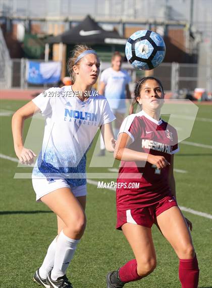 Thumbnail 2 in Mission Hills vs. Nolan Catholic (23rd Annual SoCal Soccer Classic) photogallery.
