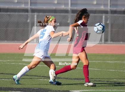Thumbnail 2 in Mission Hills vs. Nolan Catholic (23rd Annual SoCal Soccer Classic) photogallery.
