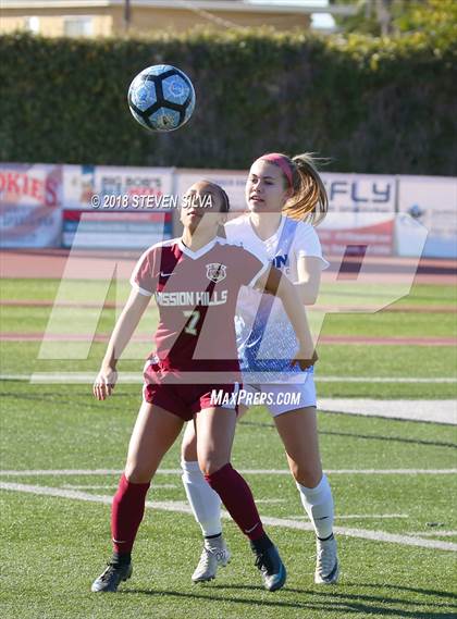 Thumbnail 1 in Mission Hills vs. Nolan Catholic (23rd Annual SoCal Soccer Classic) photogallery.