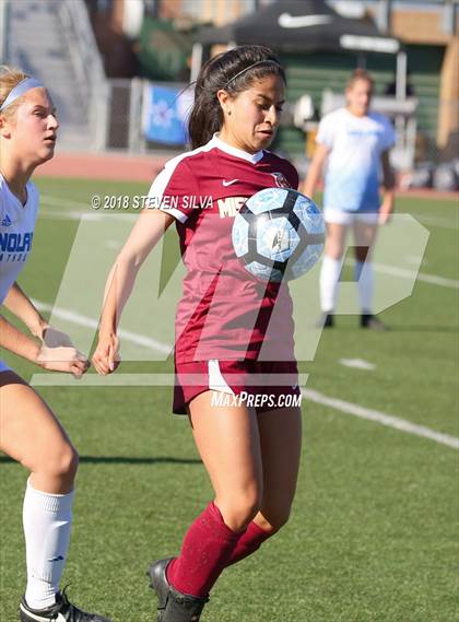 Thumbnail 3 in Mission Hills vs. Nolan Catholic (23rd Annual SoCal Soccer Classic) photogallery.