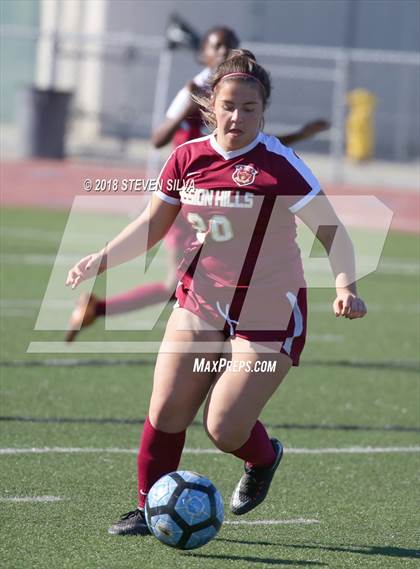 Thumbnail 3 in Mission Hills vs. Nolan Catholic (23rd Annual SoCal Soccer Classic) photogallery.