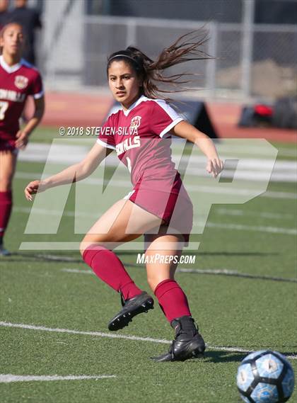 Thumbnail 2 in Mission Hills vs. Nolan Catholic (23rd Annual SoCal Soccer Classic) photogallery.